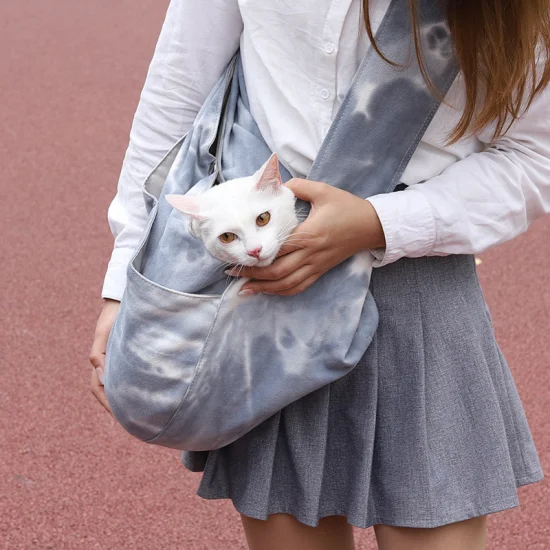ペットバッグ 犬用バッグ ペットバックパック キャンバス ワンショルダー 猫用バッグ ポータブル ストラドル 猫用バッグ